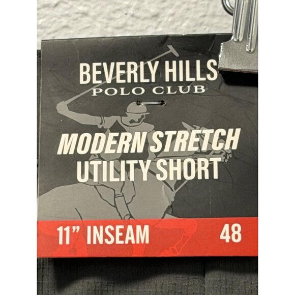 Beverly Hills Polo Club Mens Modern Stretch Utility Gray Shorts Sz 48. NWT - Picture 4 of 11